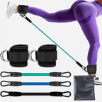 SH Fitness Glute & Leg Resistance Band Set | Adjustable Ankle Strap Training Kit