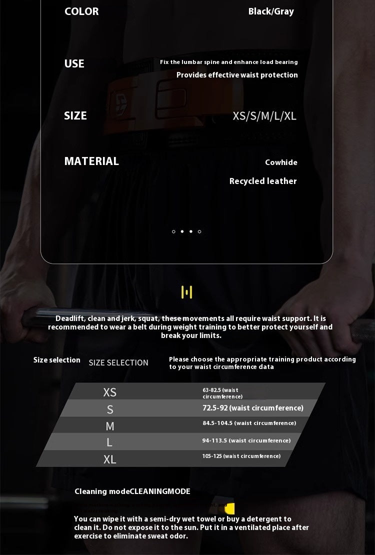 Power Lift Fitness Belt | Adjustable Weightlifting Waist Support Belt for Squats & Strength Training