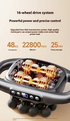 16-Head Deep Tissue Massage Gun | Adjustable Muscle Recovery & Full Body Percussion Massager