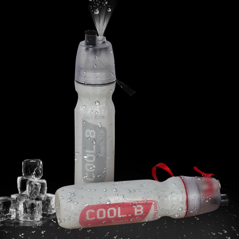 500ml Sports Water Bottle with Mist Spray | Insulated Cycling & Running Hydration Bottle