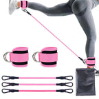 SH Fitness Glute & Leg Resistance Band Set | Adjustable Ankle Strap Training Kit