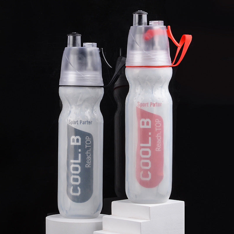 500ml Sports Water Bottle with Mist Spray | Insulated Cycling & Running Hydration Bottle
