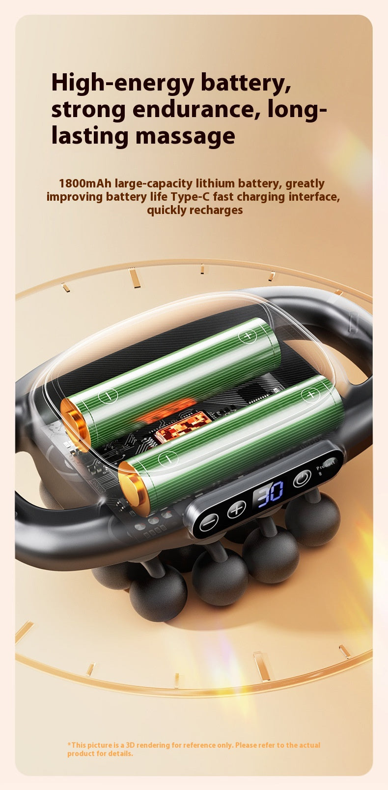 16-Head Deep Tissue Massage Gun | Adjustable Muscle Recovery & Full Body Percussion Massager